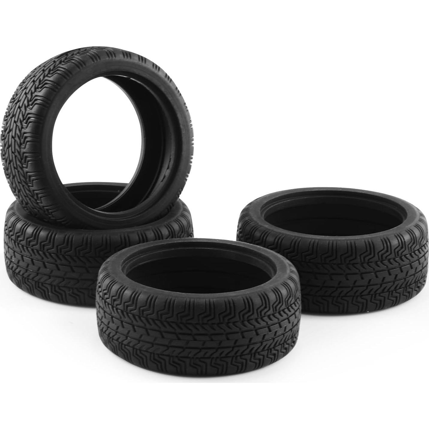 4 Neumáticos de Goma Suave Shaluoman 65mm para RC Touring