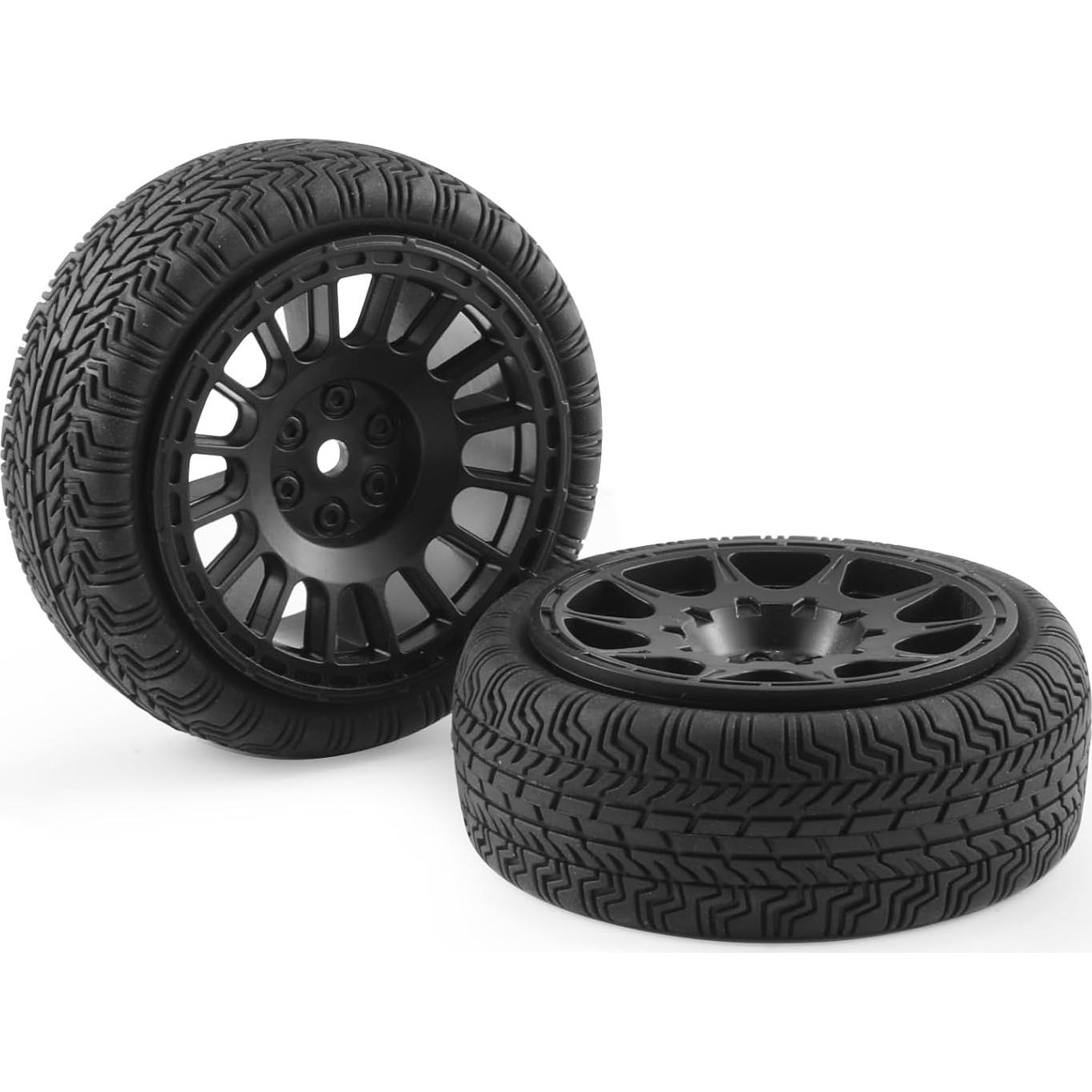 4 Neumáticos de Goma Suave Shaluoman 65mm para RC Touring
