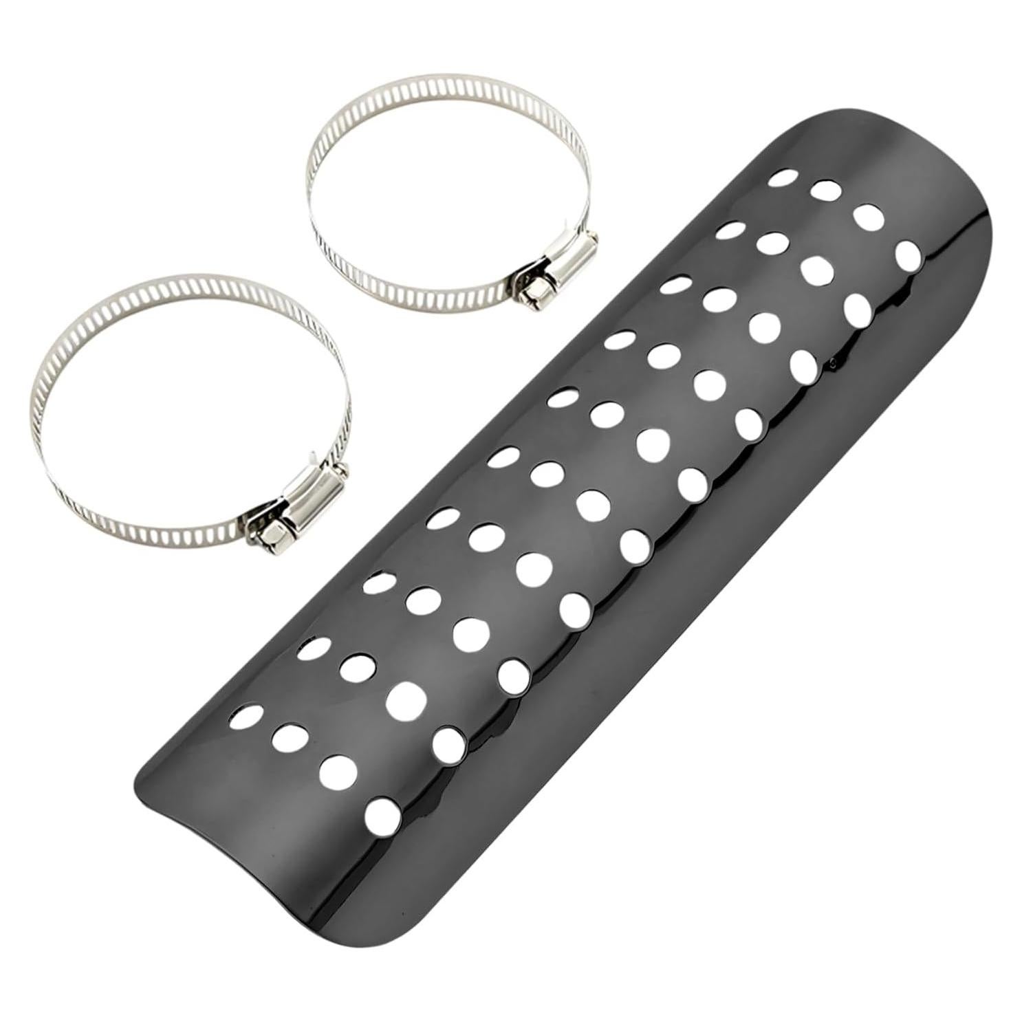 Escudo Térmico de Motocicleta Wevdn Negro 22.8x6 cm con Abrazaderas