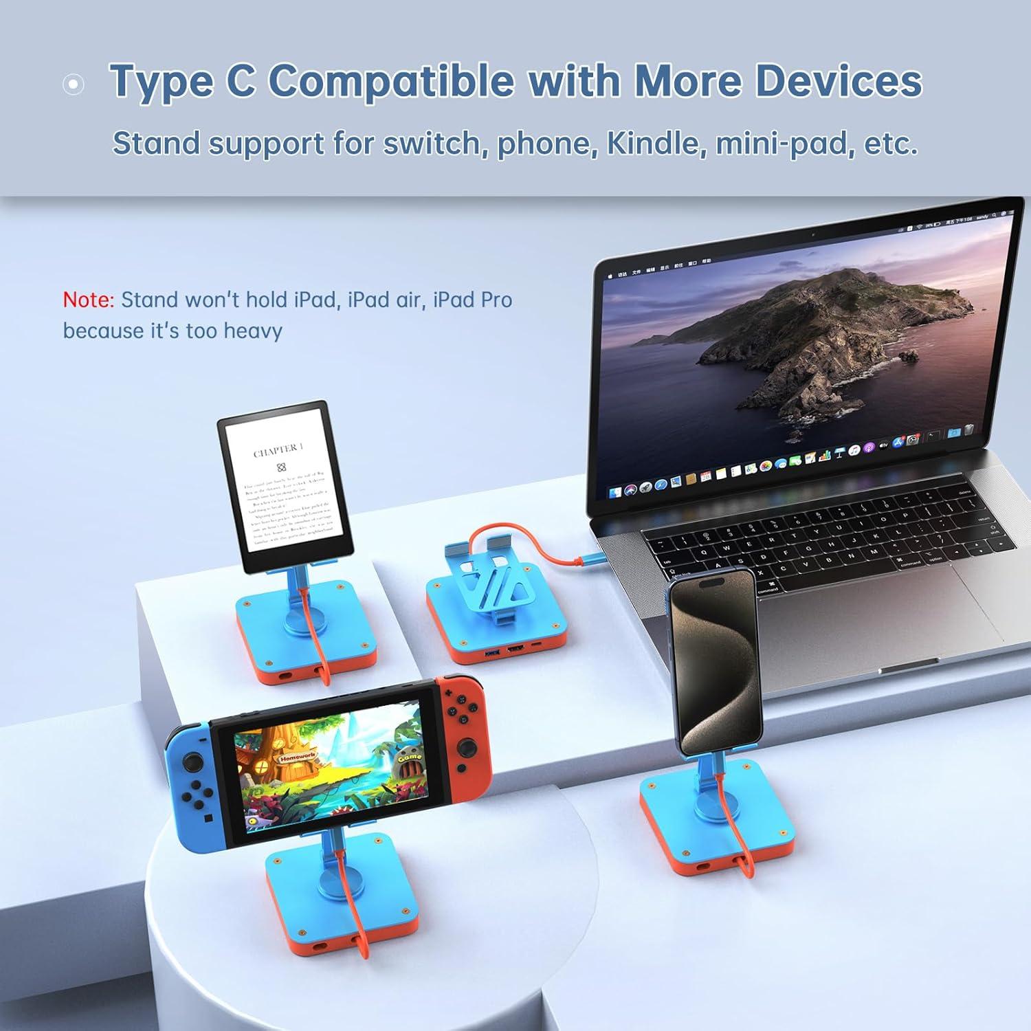 Dock 4 en 1 AMZPILOT para Nintendo Switch 4K 60Hz USB C