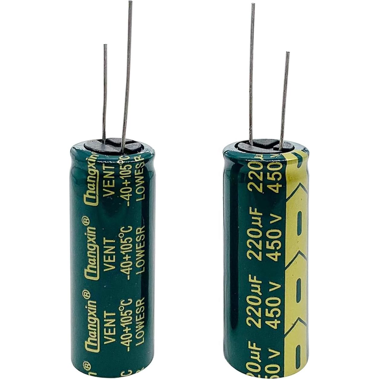 Capacitores Electrolíticos de Aluminio 220UF 450V Cermant 2Pcs