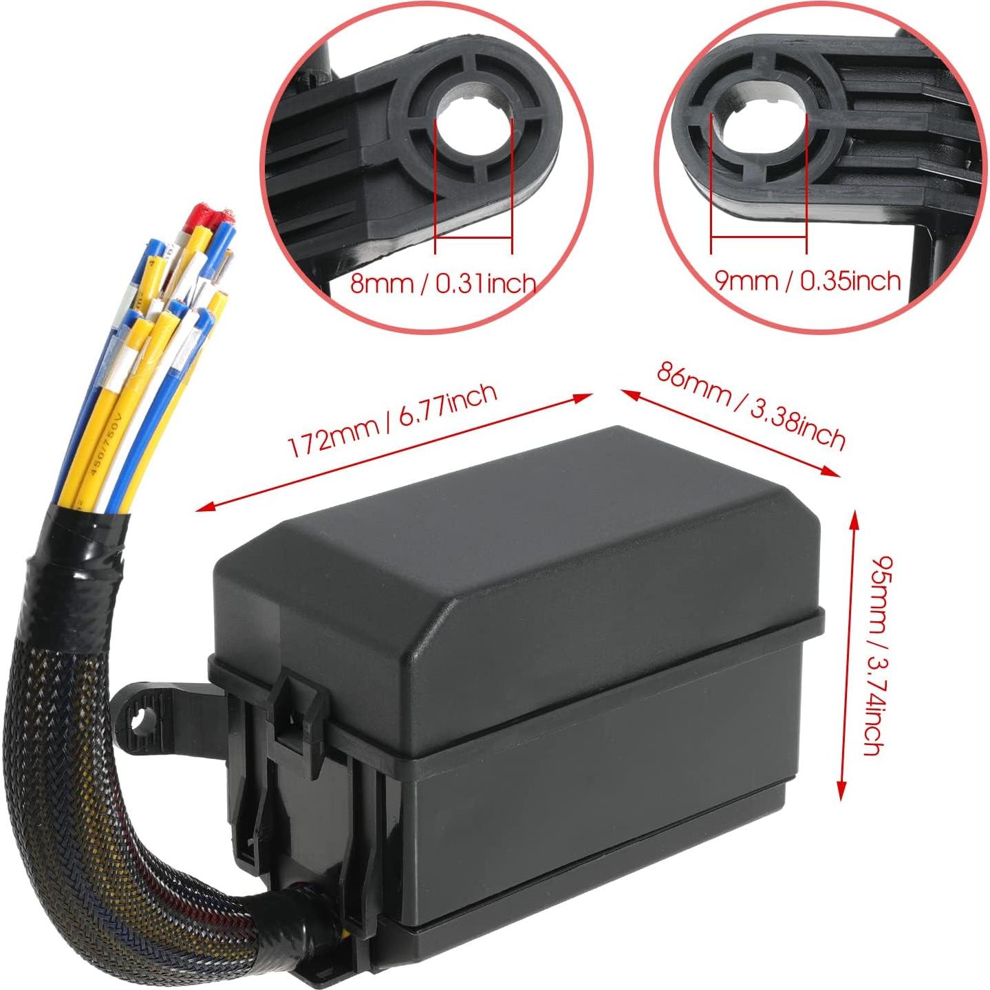 Caja de Fusibles y Relés 12V Gebildet 6 Vías Impermeable