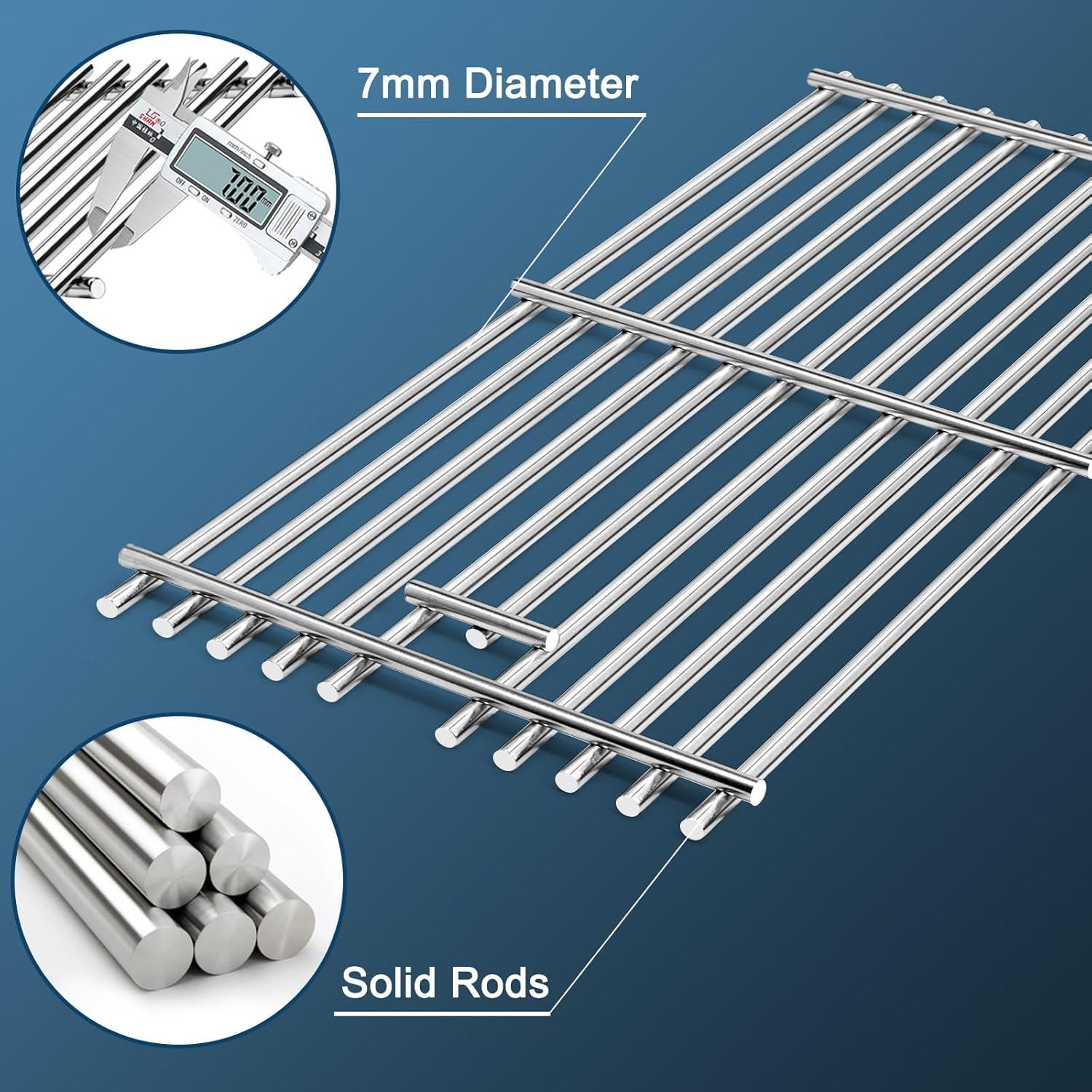 Rejillas de Acero Inoxidable Adviace para Parrilla Kitchenaid