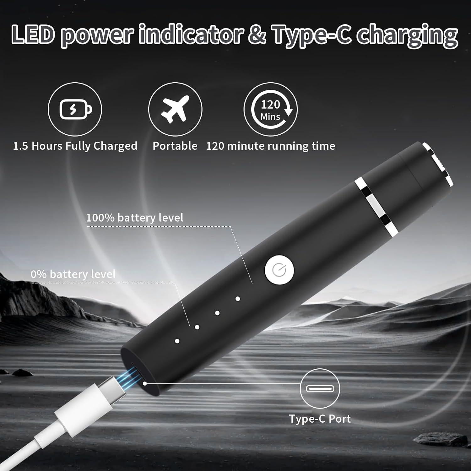 Recortador de Vello Nasal y Cejas Erkot HT2402 Impermeable