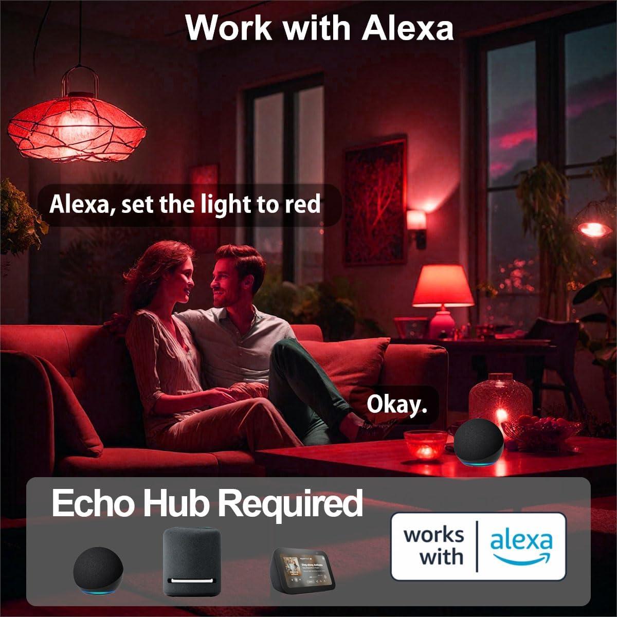 Bombillas LED G25 iLC, 6W, 600LM, 16M colores, control app