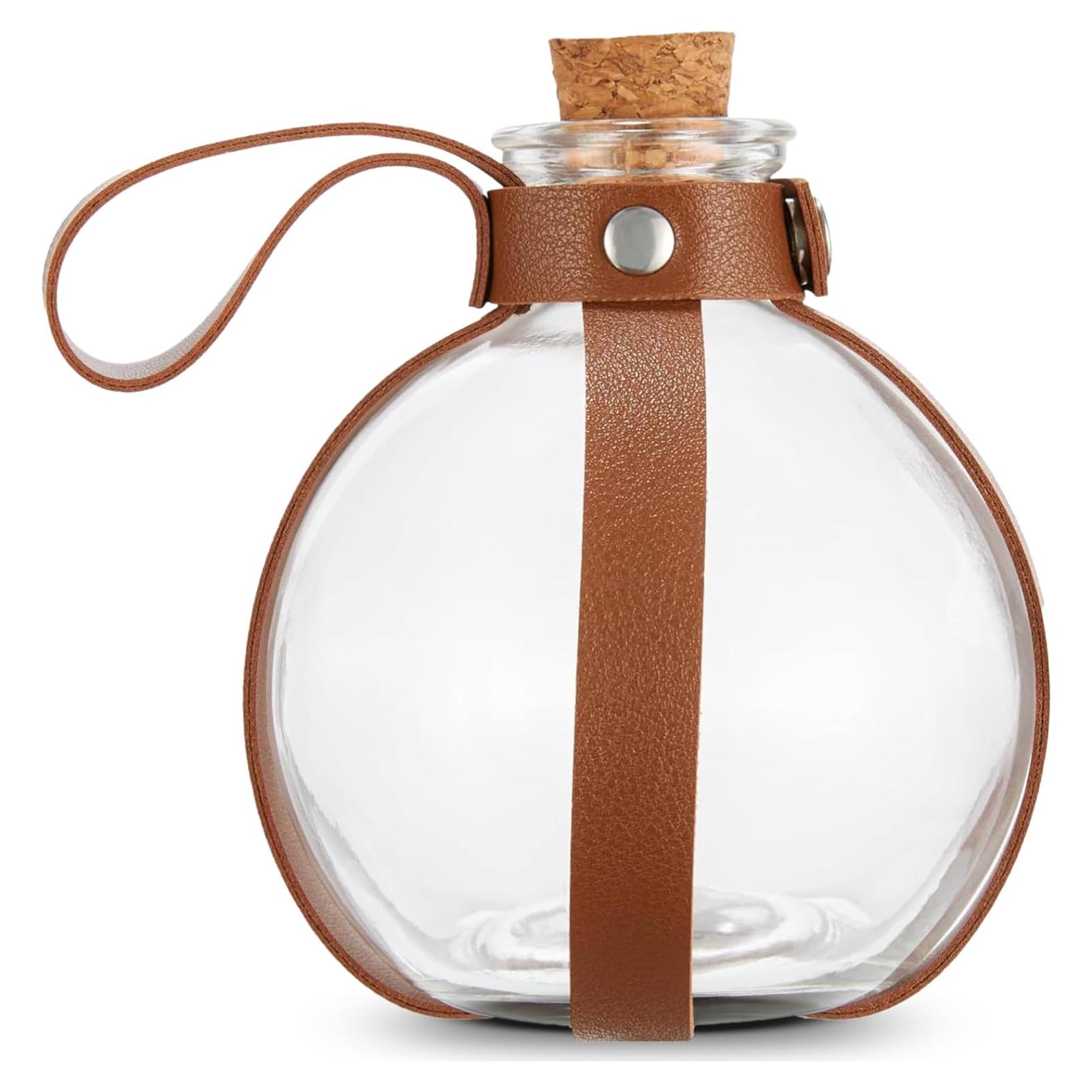 Botella de Vidrio Camaleón Cósmico 1L con Corcho Marrón