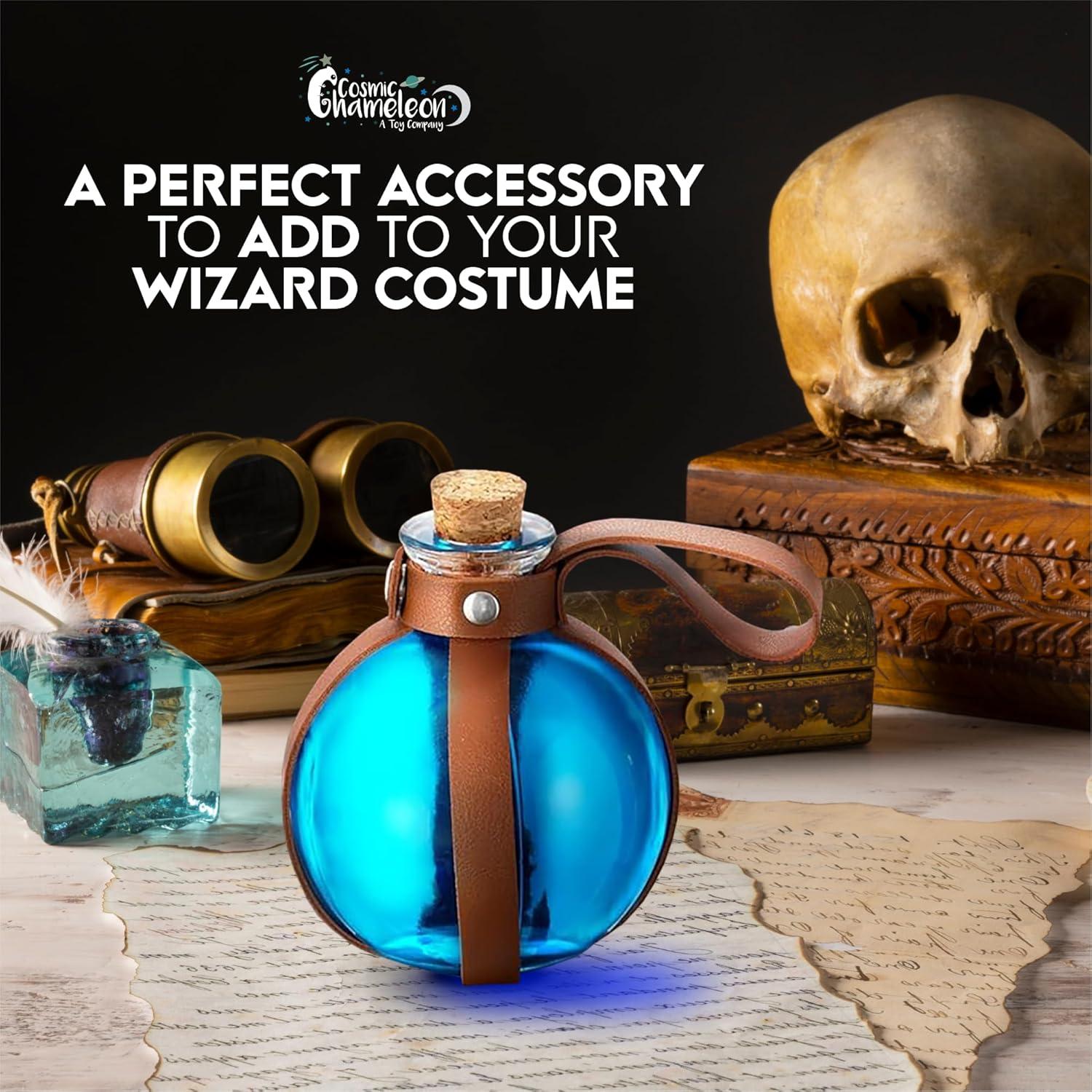 Botella de Vidrio Camaleón Cósmico 1L con Corcho Marrón