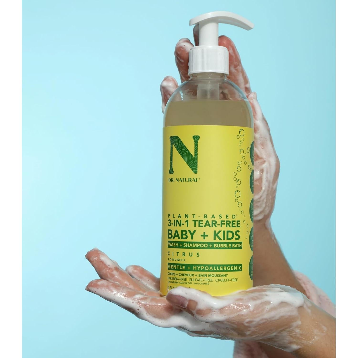 Jabón 3 en 1 Sin Lagrimas Dr. Natural 453.6g - Bebés