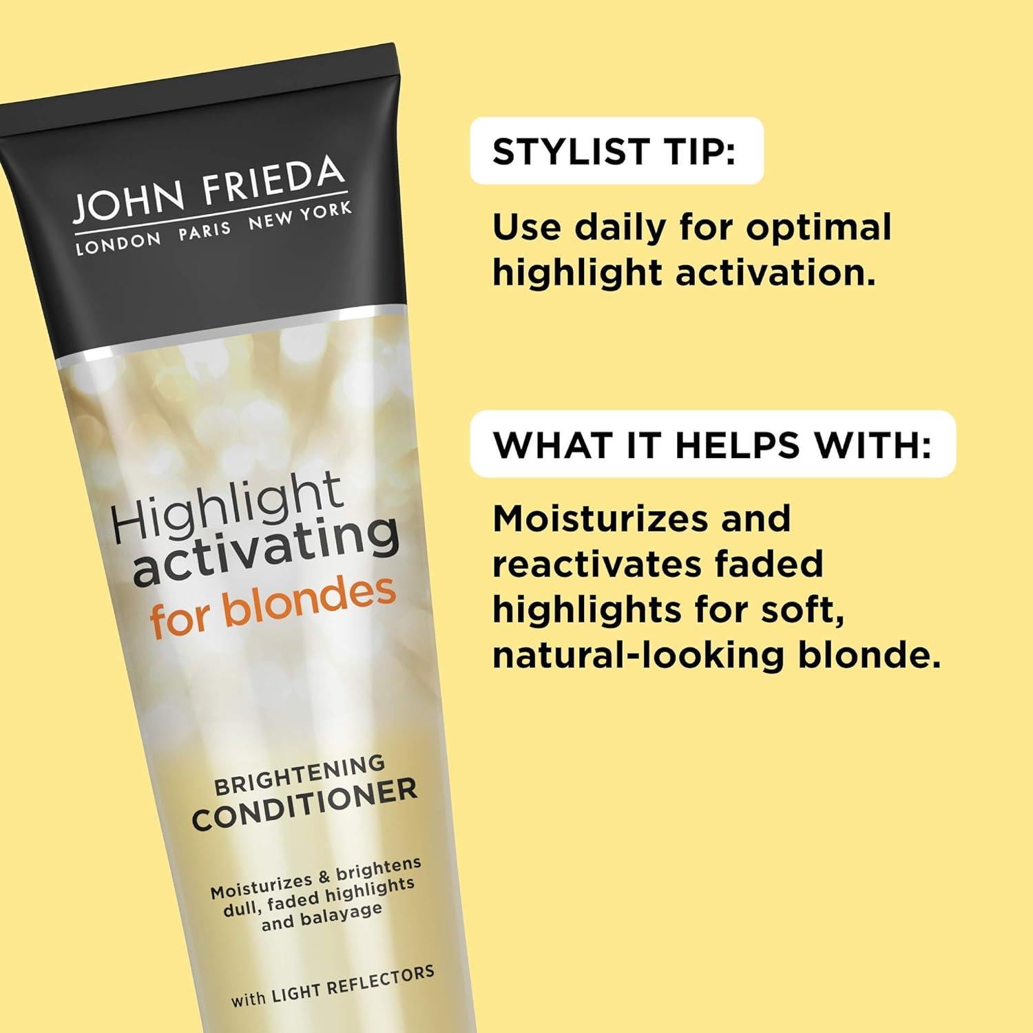 Acondicionador Iluminador John Frieda Sheer Blonde 250 ml x2