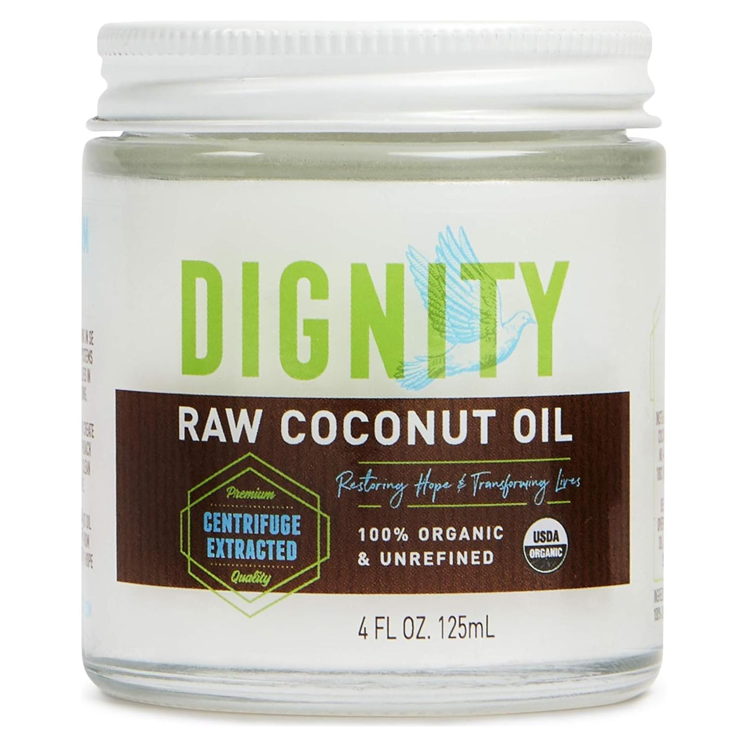 Aceite de Coco Orgánico Virgen Dignity Coconuts 118 ml - Sin Refinar