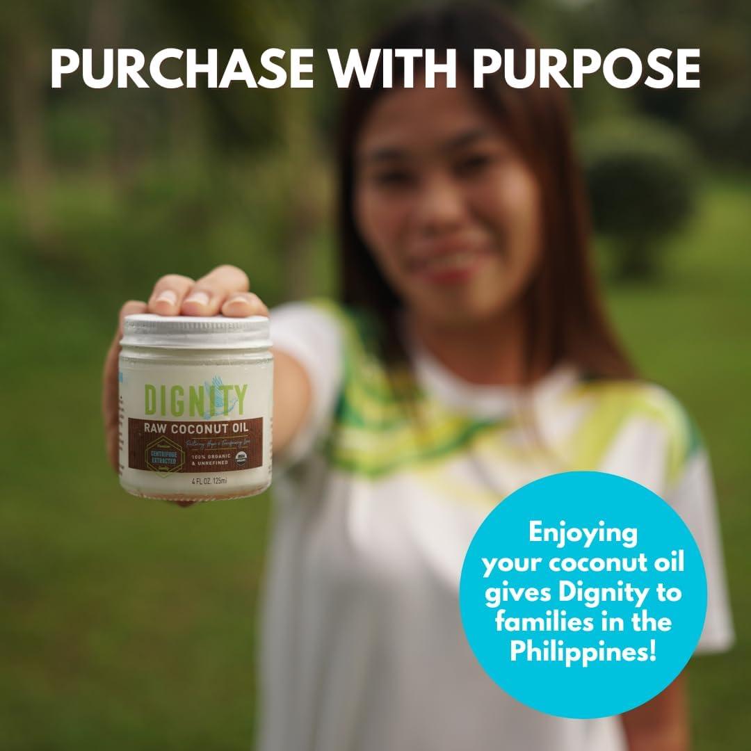 Aceite de Coco Orgánico Virgen Dignity Coconuts 118 ml - Sin Refinar