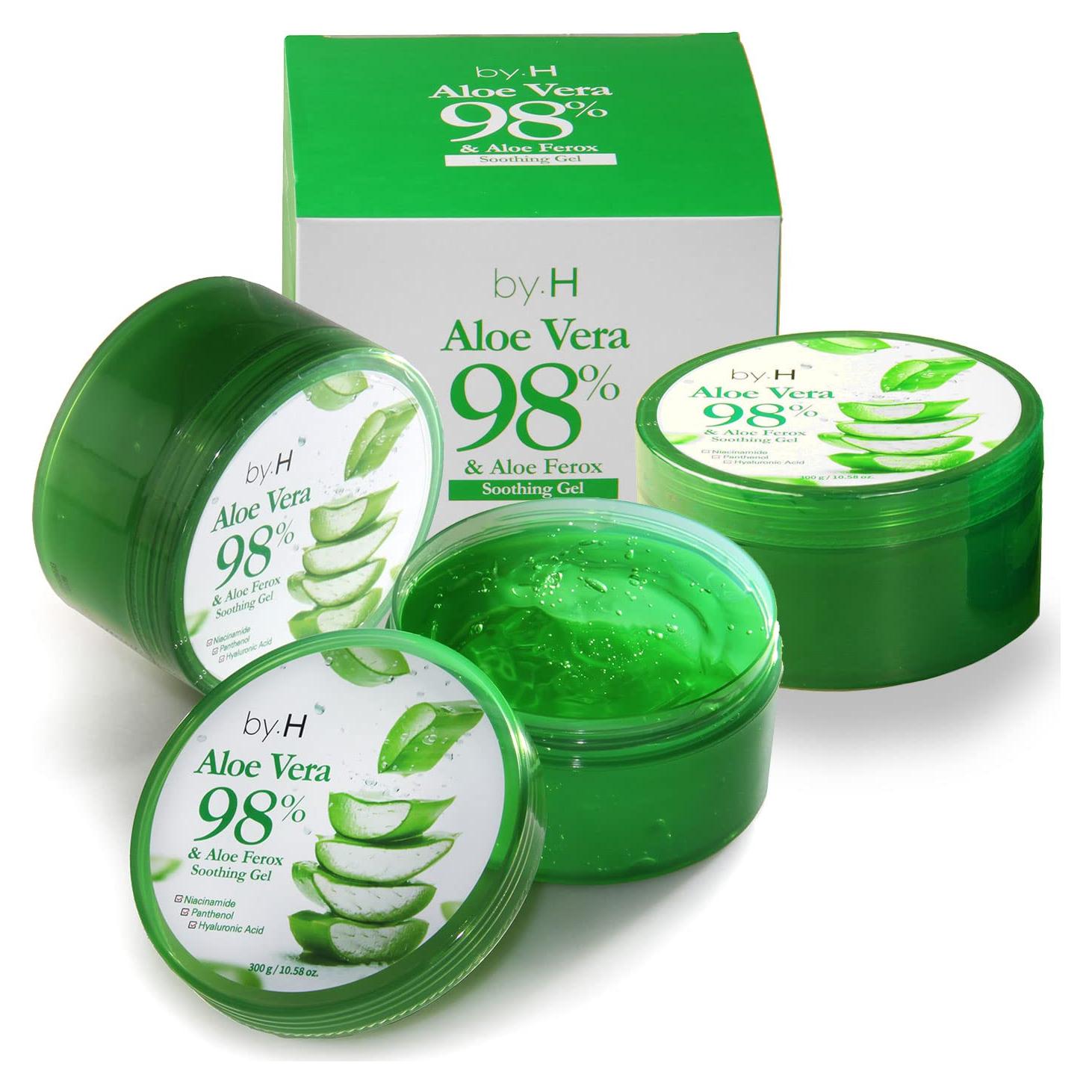 Gel Calmante de Aloe Vera Orgánico by.H - Hidratante 98% Puro