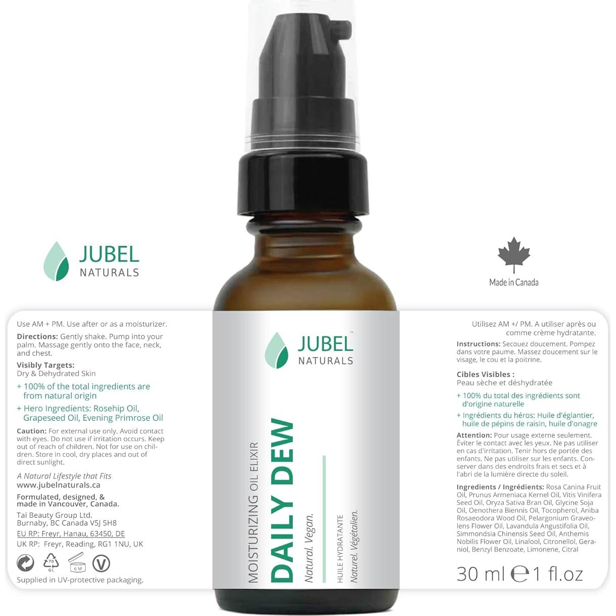 Aceite Facial Hidratante Jubel Naturals 30ml - Rosa Mosqueta, Onagra