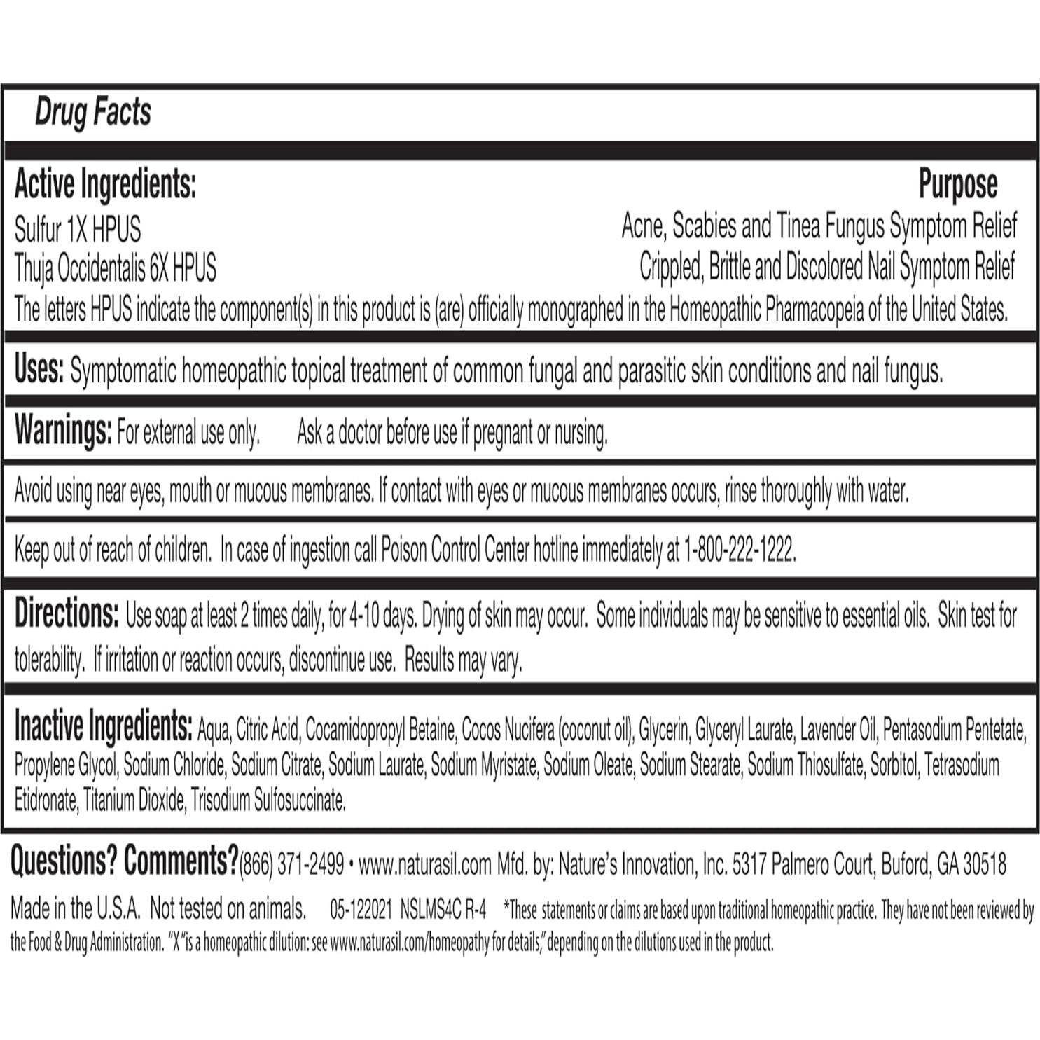 Jabón de Lavanda con Azufre Naturasil 10% 113g para Piel