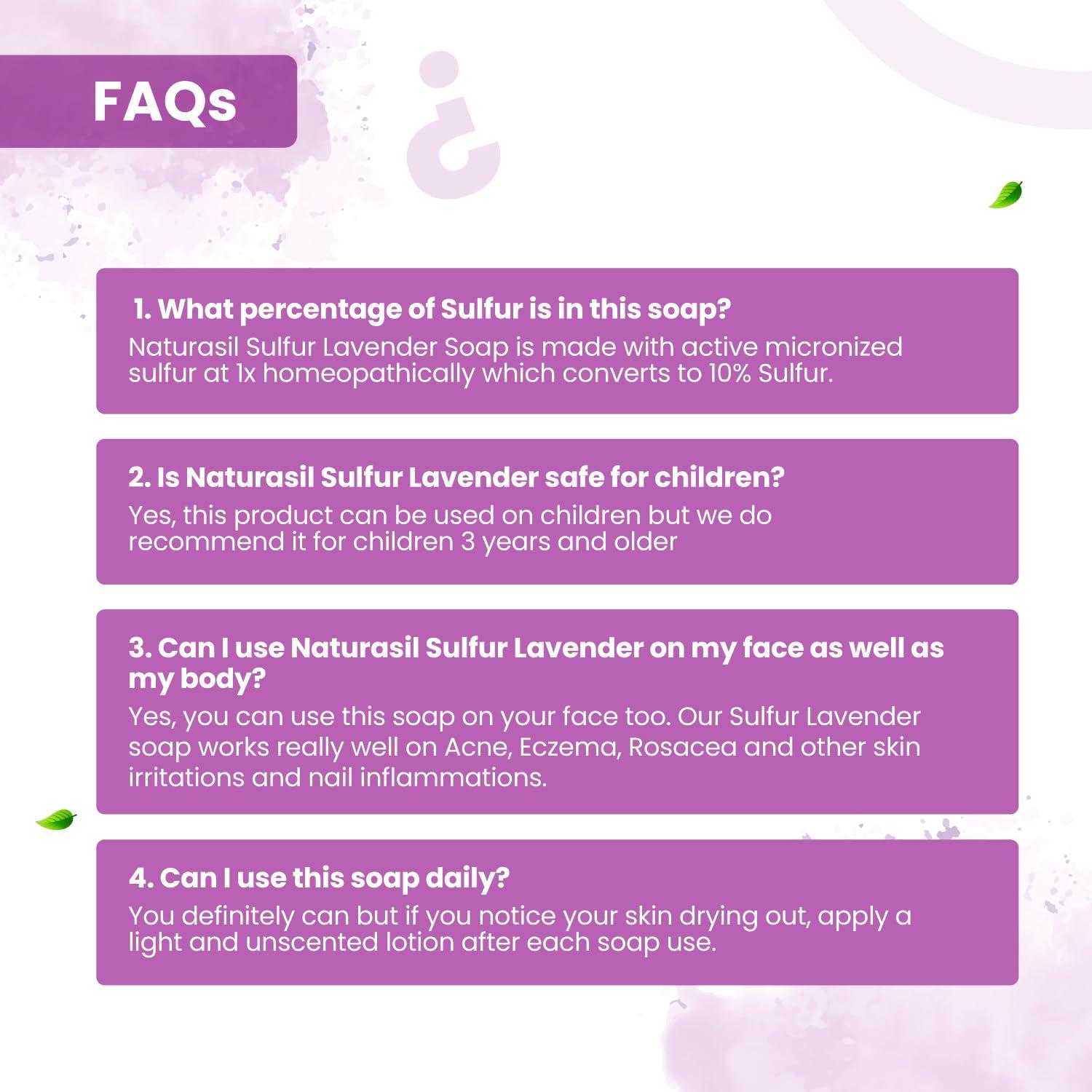 Jabón de Lavanda con Azufre Naturasil 10% 113g para Piel