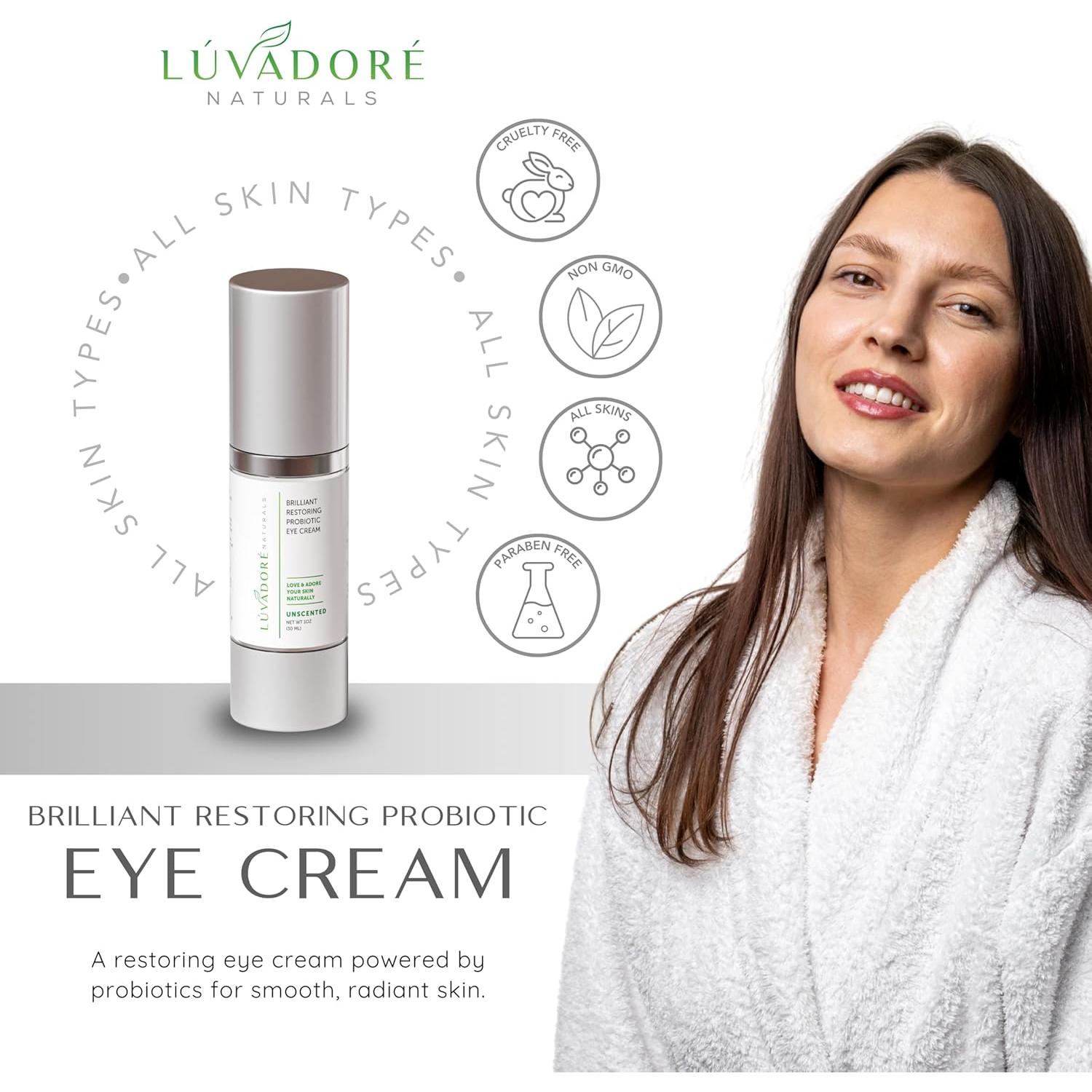 Crema para Ojos Luvadore Naturals - Hidratante Probiotica 28g