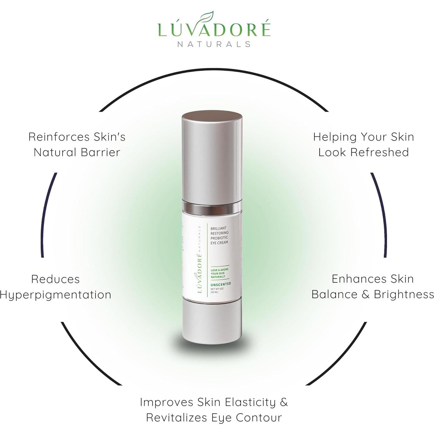 Crema para Ojos Luvadore Naturals - Hidratante Probiotica 28g