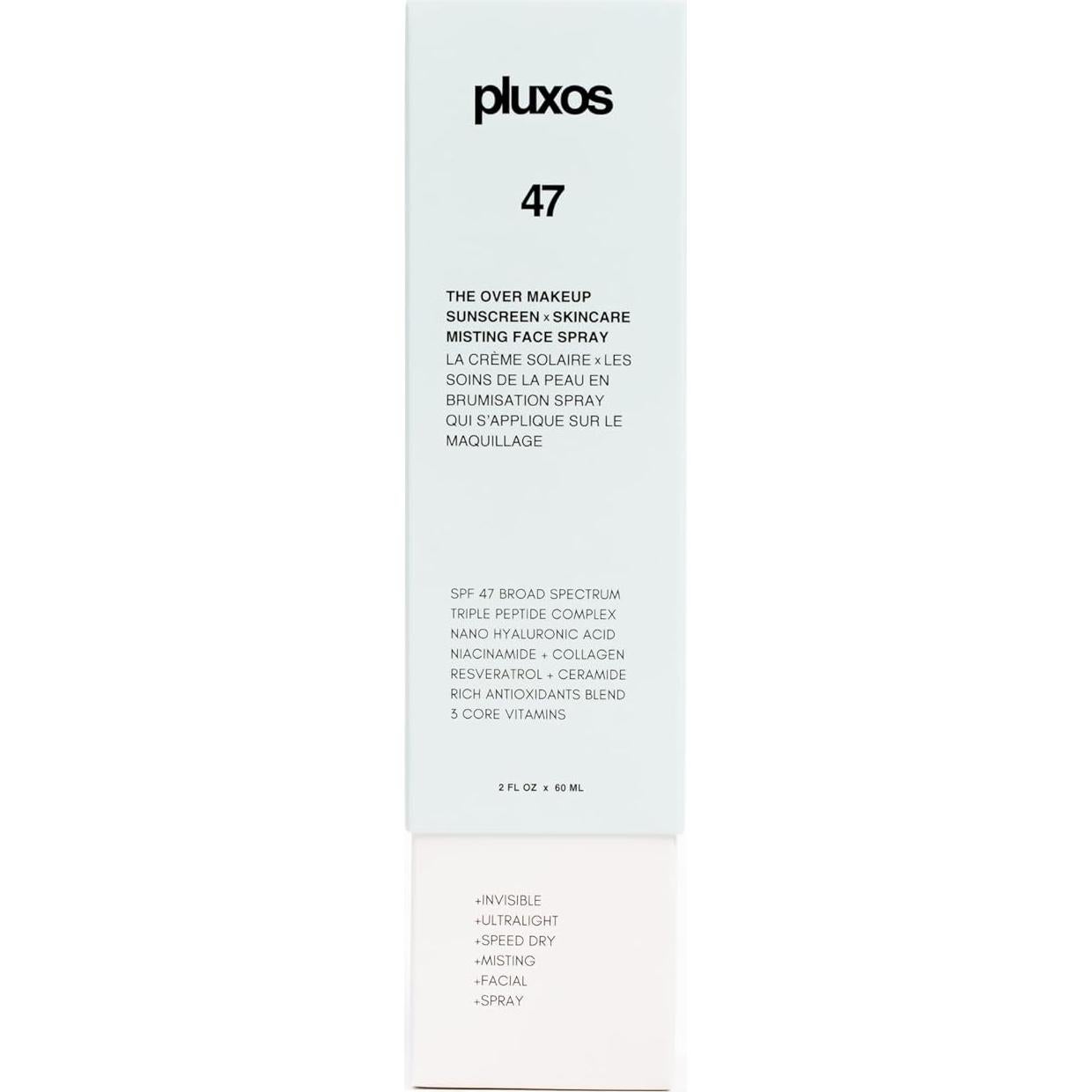 Protector Solar Facial Pluxos 47 SPF 47 Spray Durazno 210g