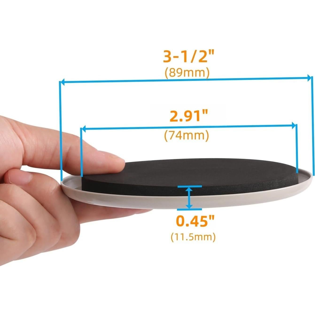 Deslizadores de Muebles para Alfombra Furnigear 8 PCS 8.9 cm