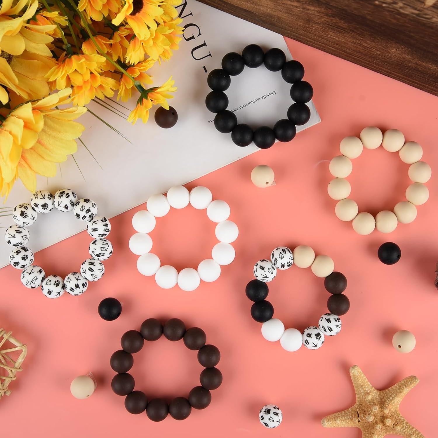 Perlas de Silicona ASTARON 100 Pcs 15mm para Manualidades