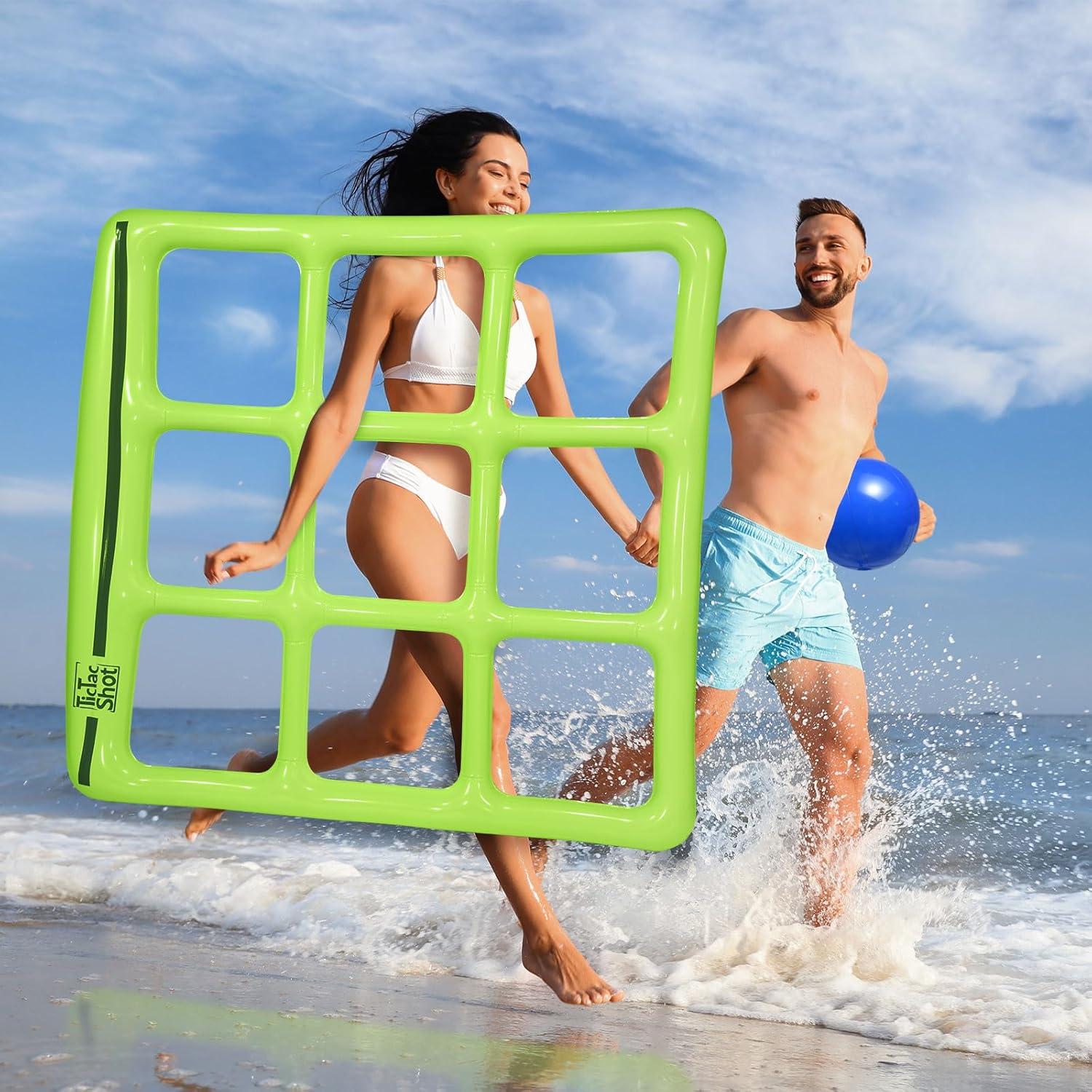 Juego Inflable de Tres en Raya TicTac Shot para Piscina - 142x137cm