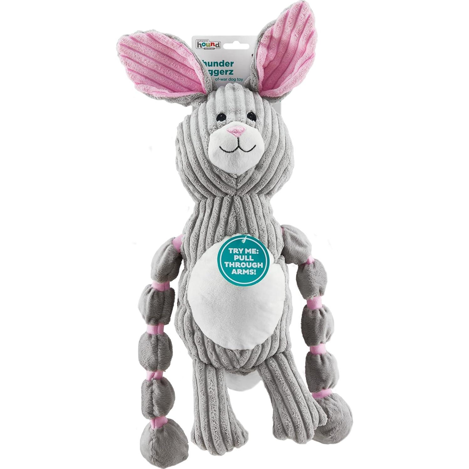 Juguete de Tirar de Peluche Outward Hound Conejo 40.9cm