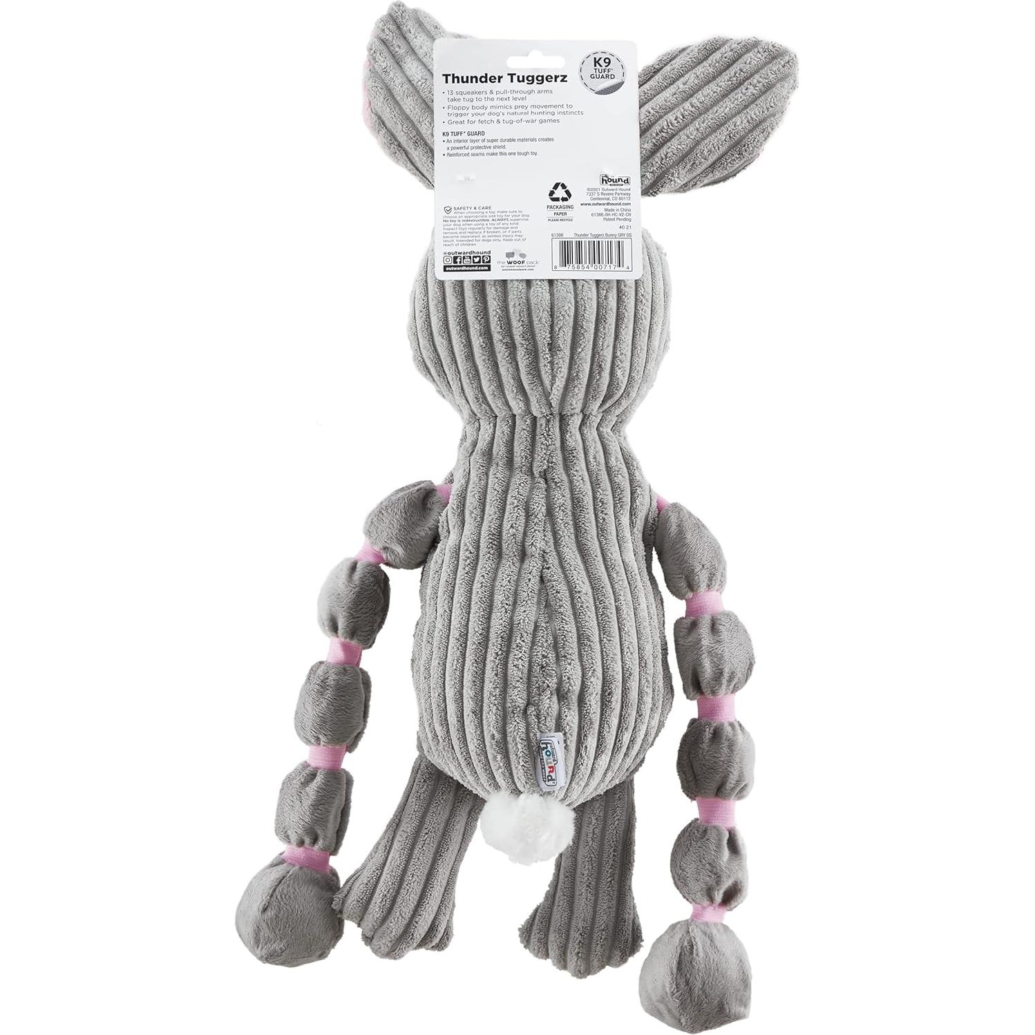 Juguete de Tirar de Peluche Outward Hound Conejo 40.9cm