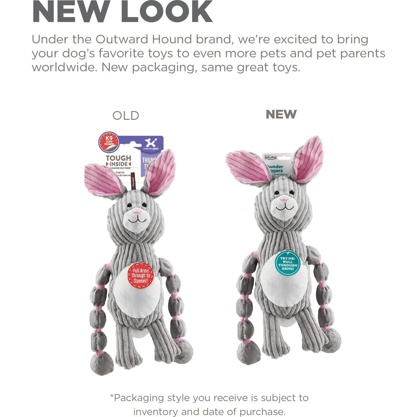 Juguete de Tirar de Peluche Outward Hound Conejo 40.9cm