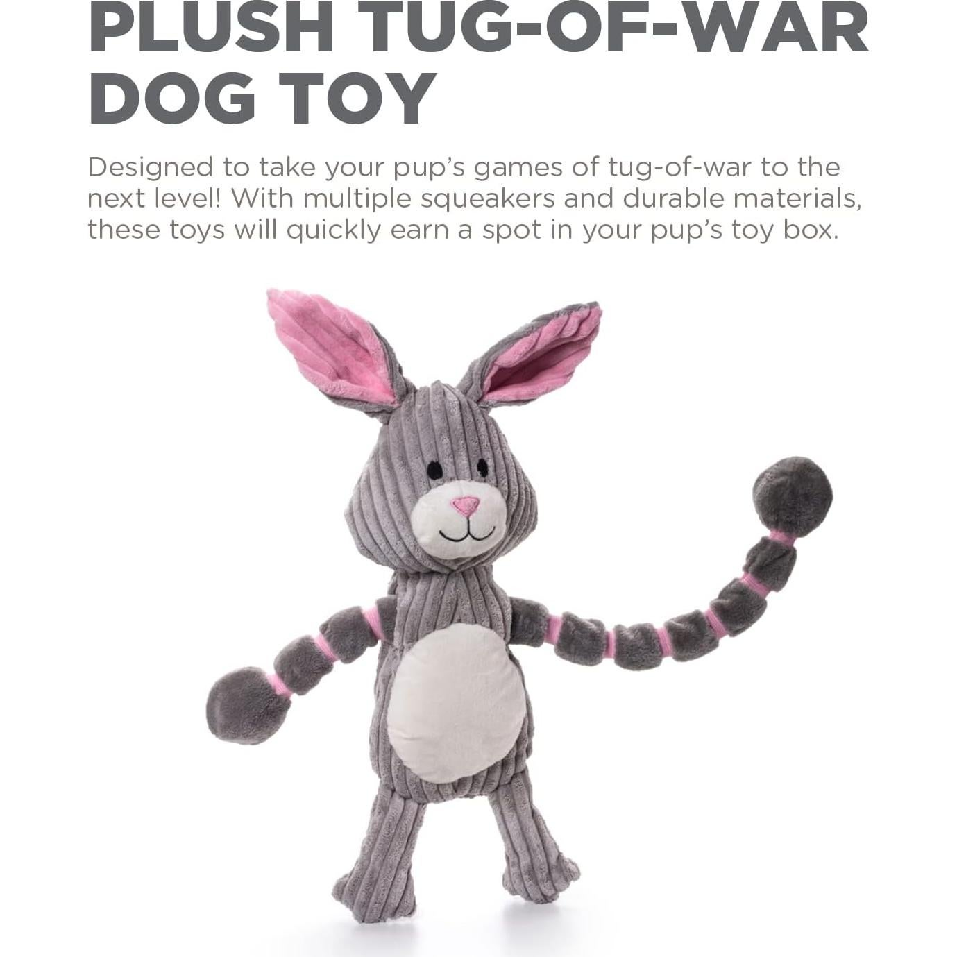 Juguete de Tirar de Peluche Outward Hound Conejo 40.9cm