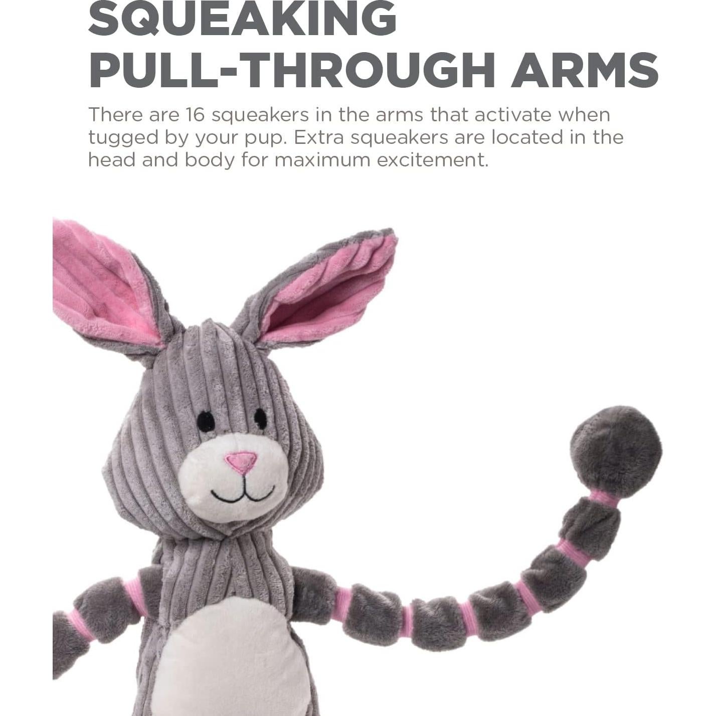 Juguete de Tirar de Peluche Outward Hound Conejo 40.9cm