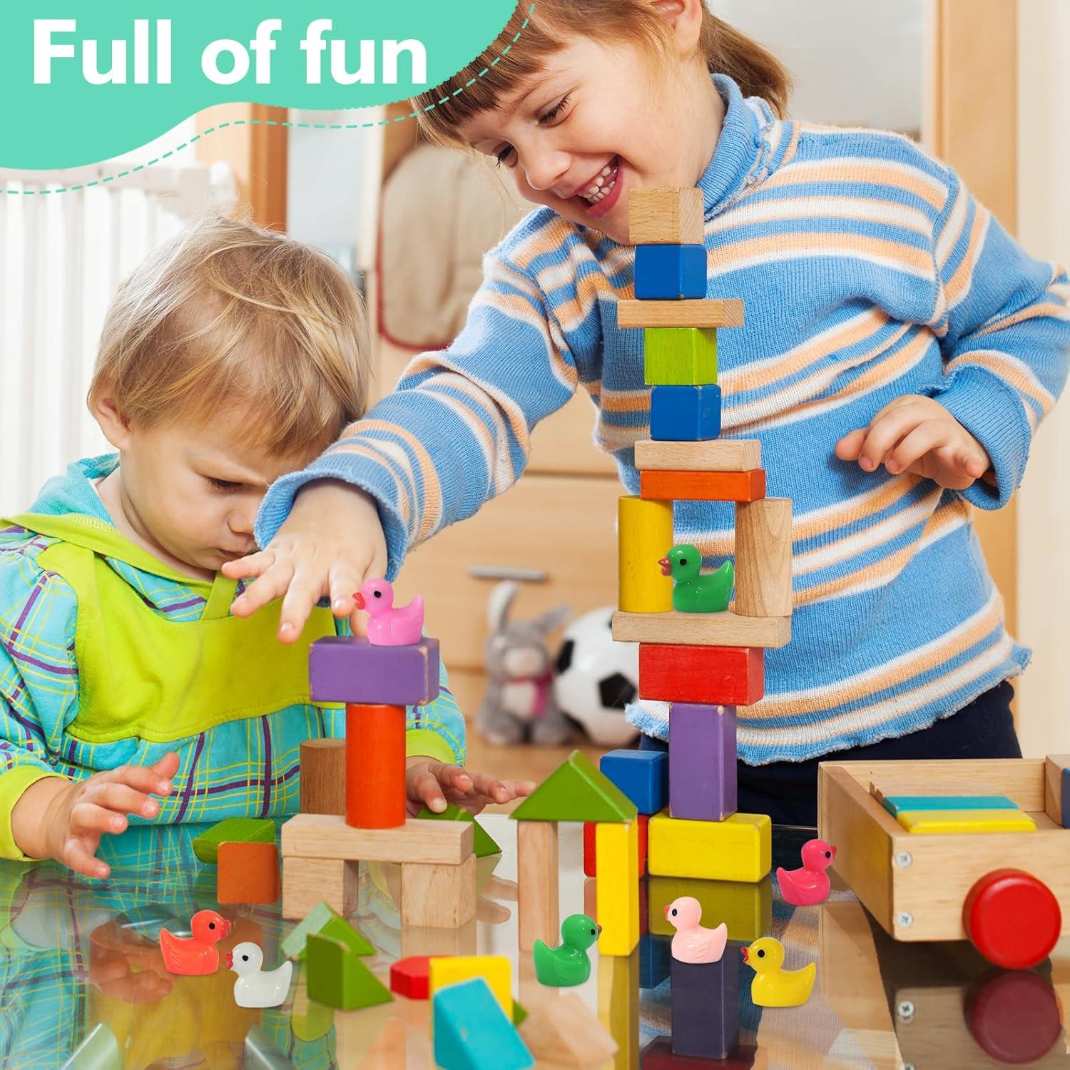 130 Mini Patos de Resina Rachan para Jardín y Acuario