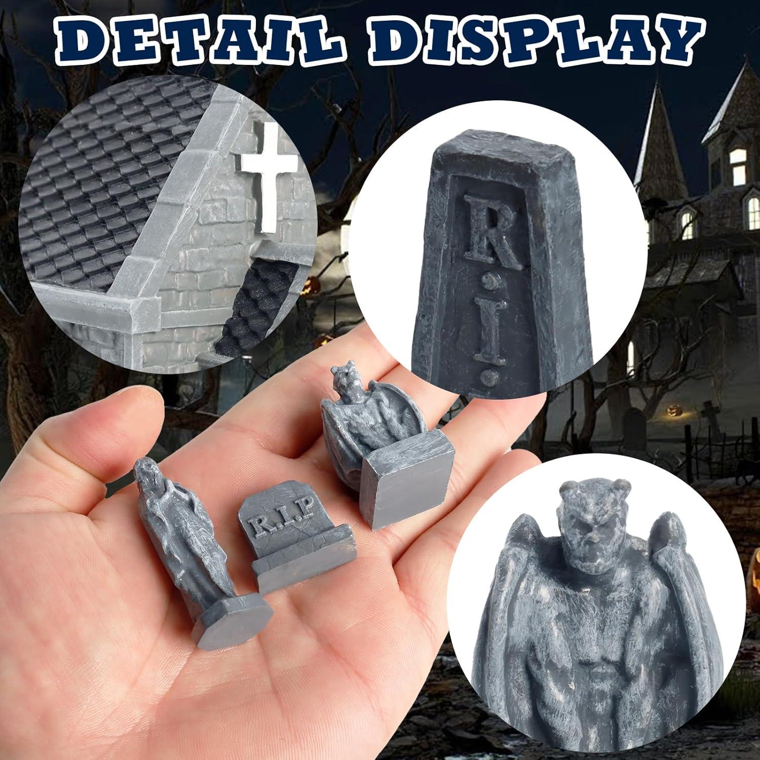 Miniaturas de Cementerio Halloween Rileryan 15 Piezas