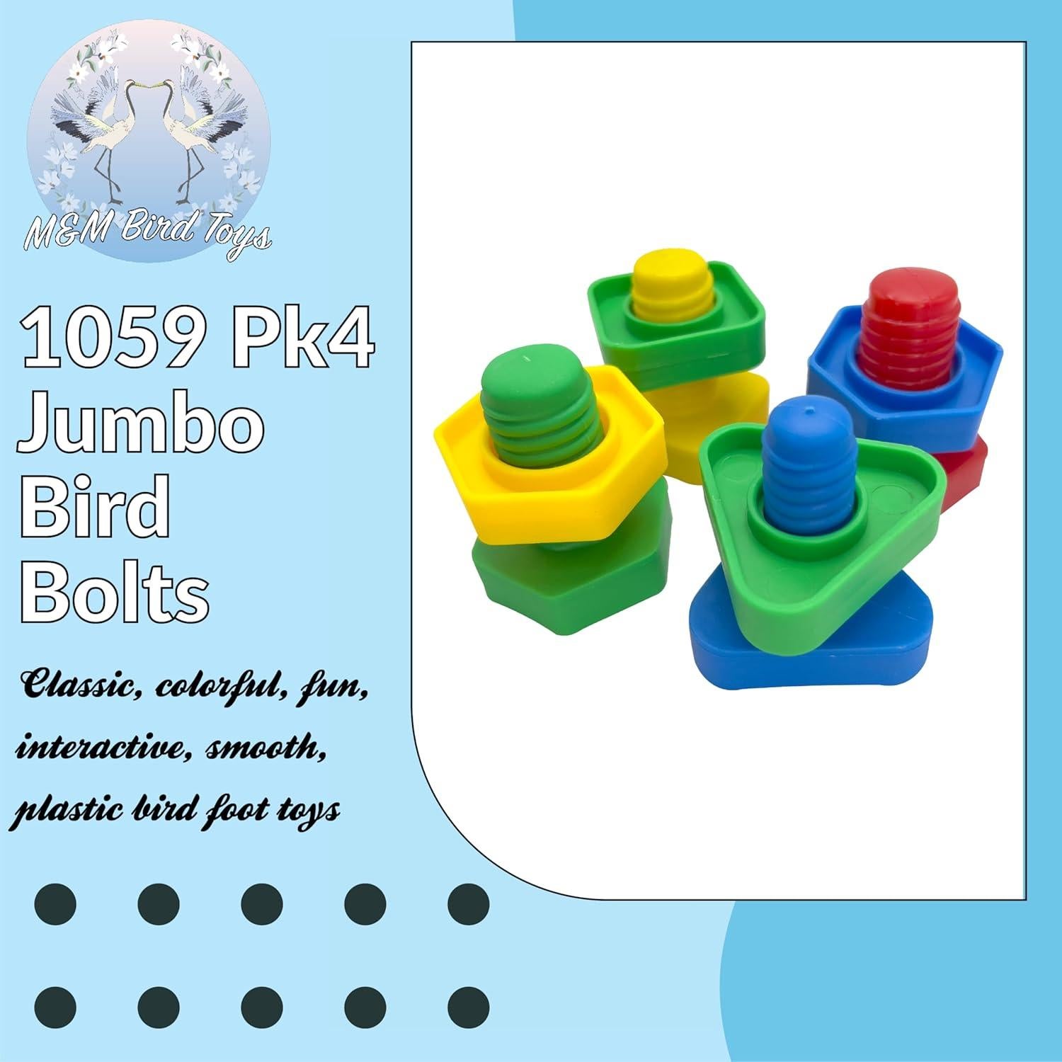 Juguetes Interactivos para Pájaro M&M Bird Toys Pk4