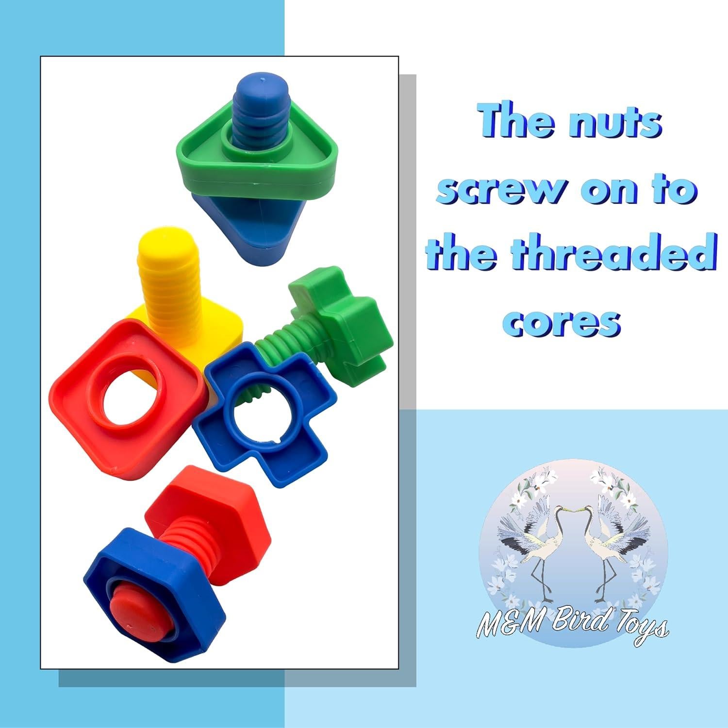 Juguetes Interactivos para Pájaro M&M Bird Toys Pk4