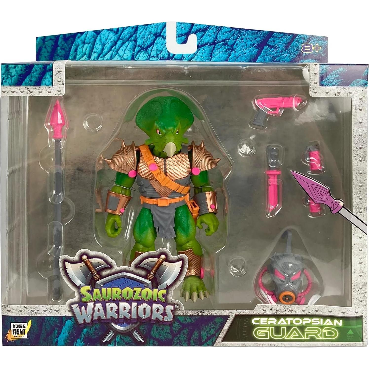 Figura de Acción Guerrero Saurozoico Guardián Ceratopsiano 15.24 cm