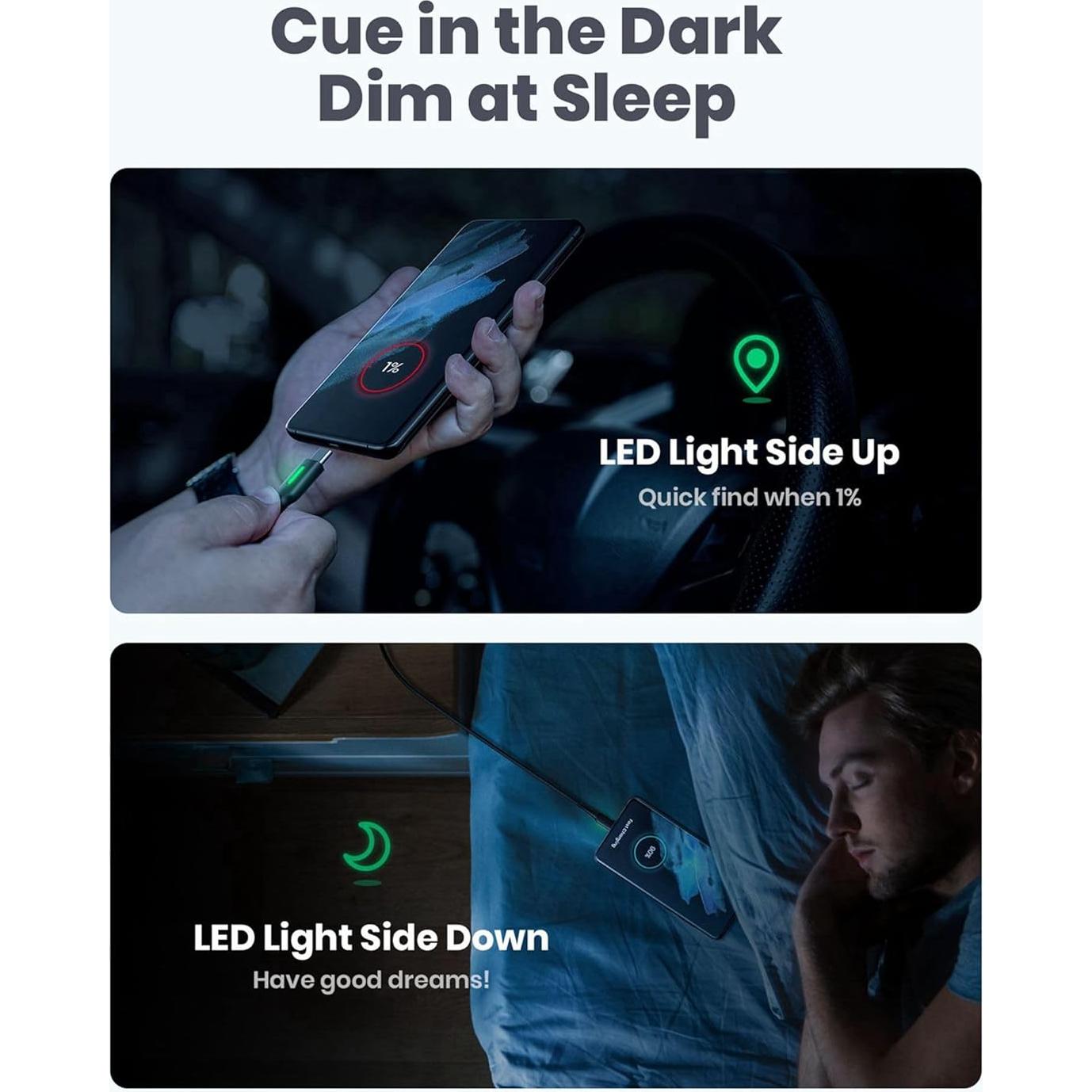 Cable USB C INIU 3 Paquetes (0.5m y 2m) Carga Rápida 3.1A