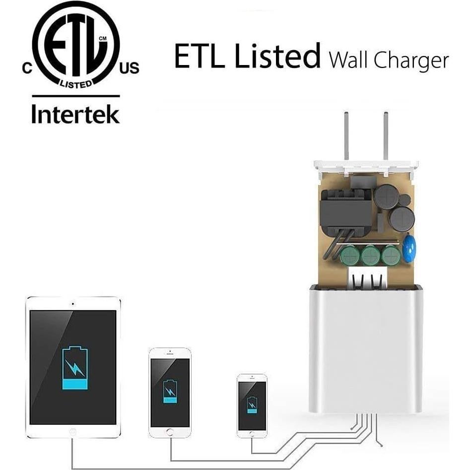 Cargador de Pared Spater con Cable Lightning 1.52m Carga Rápida