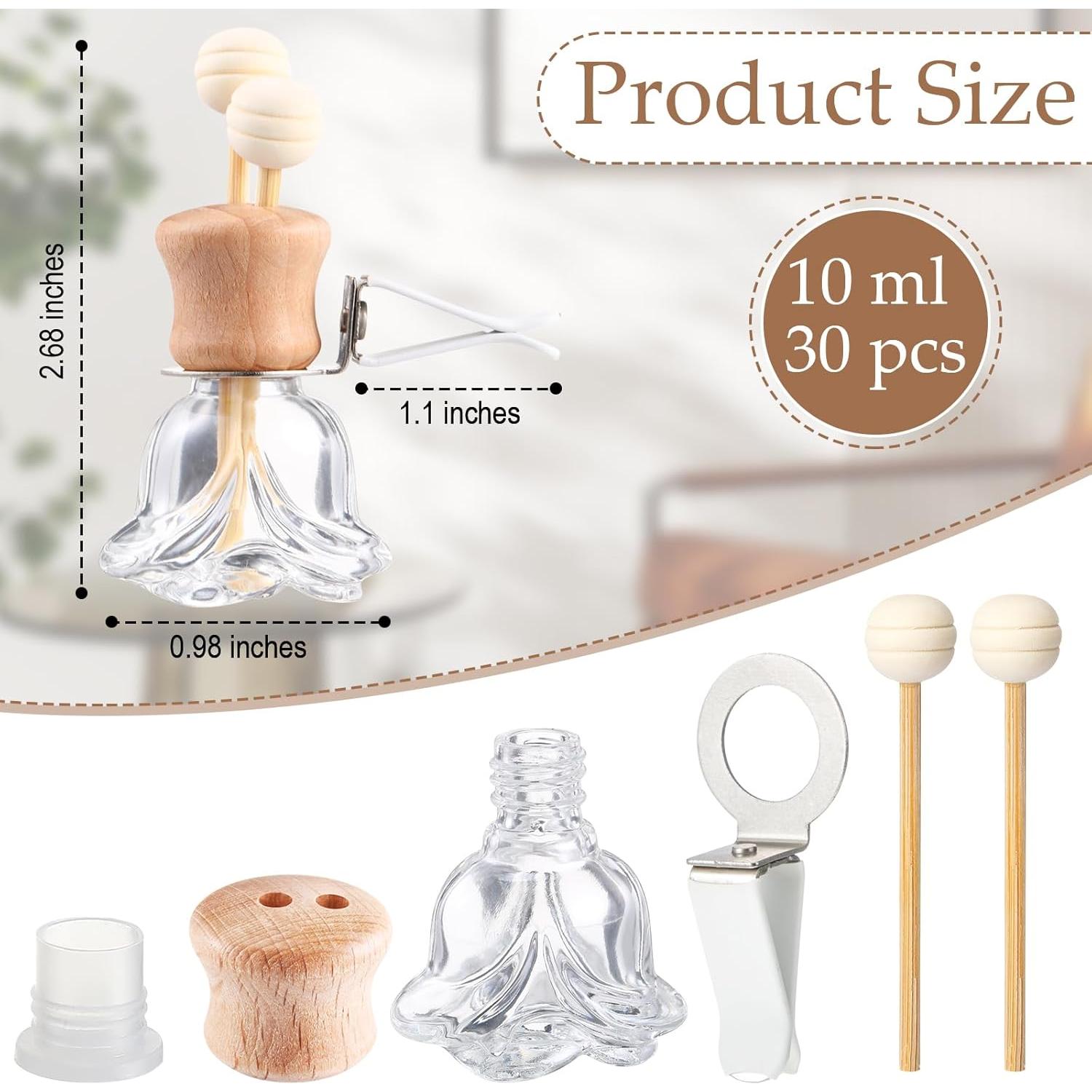 Difusores de Aceite Esencial Zubebe 30 Piezas con Clip