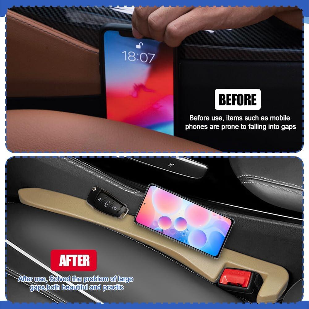 Relleno Espacio Asientos Coche HQRNYP Beige 40x5.5x3.5 cm