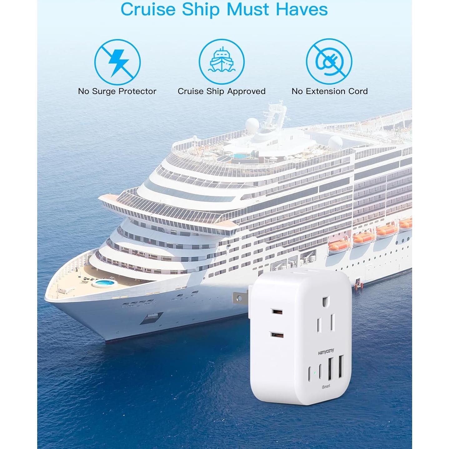 Adaptador de Enchufe HANYCONY Tipo A a Japón con 4 USB