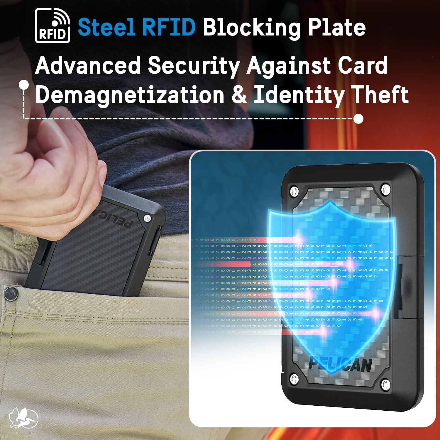 Billetera Magnética Pelican MagSafe RFID para iPhone 16/15/14/13/12 - Negra