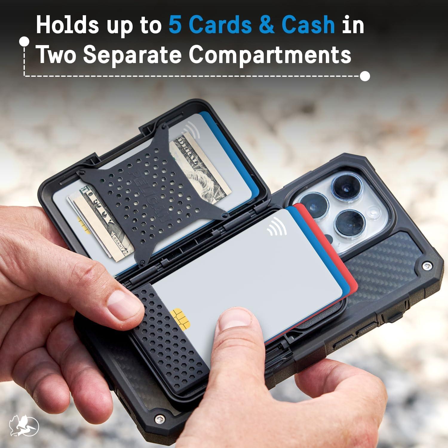 Billetera Magnética Pelican MagSafe RFID para iPhone 16/15/14/13/12 - Negra