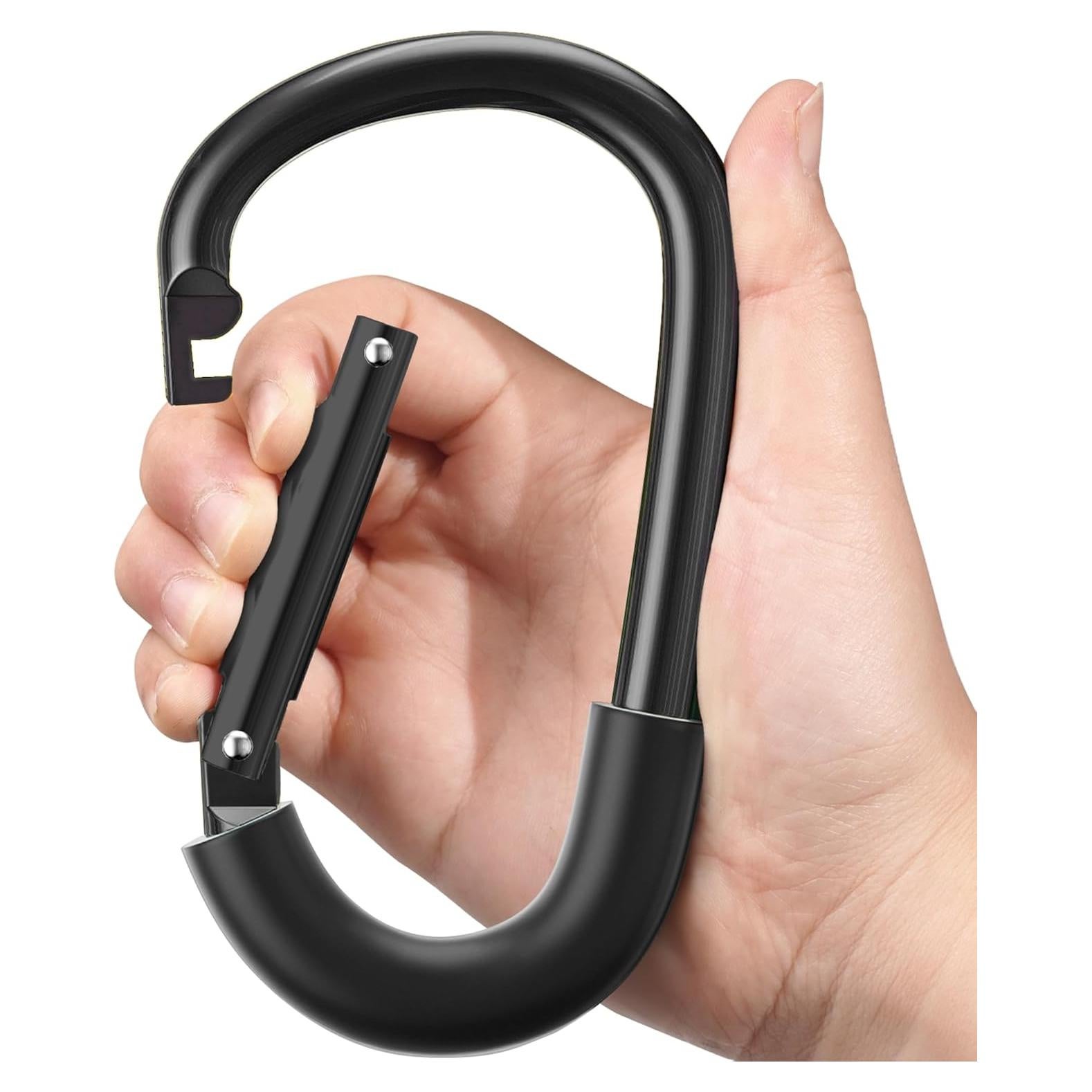 Ganchos para Cochecito SURDOCA - Alta Resistencia, Todo Negro