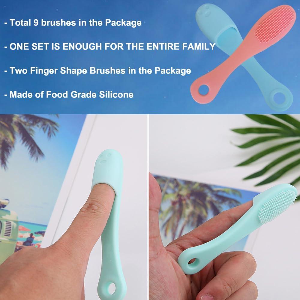 Cepillo Facial 9-en-1 Suptec Multicolor Silicona Suave