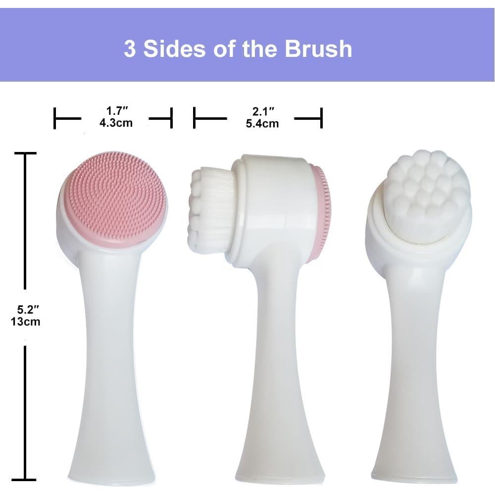 Cepillo Facial 9-en-1 Suptec Multicolor Silicona Suave