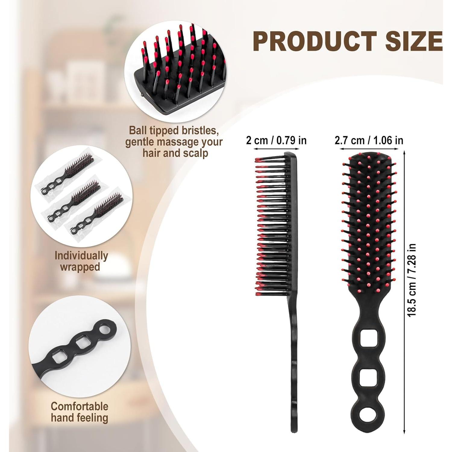 Cepillos de cabello Skourvut 36 PCS envueltos individualmente