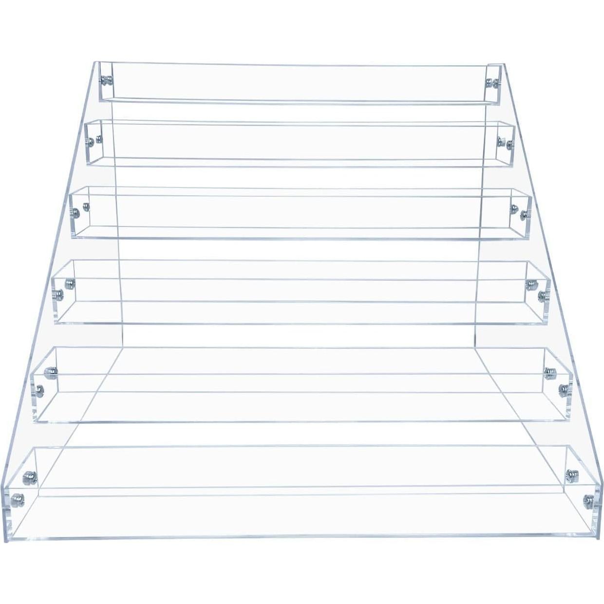 Estante de Especias en Capas PMMASTO 6 Niveles Acrílico Claro