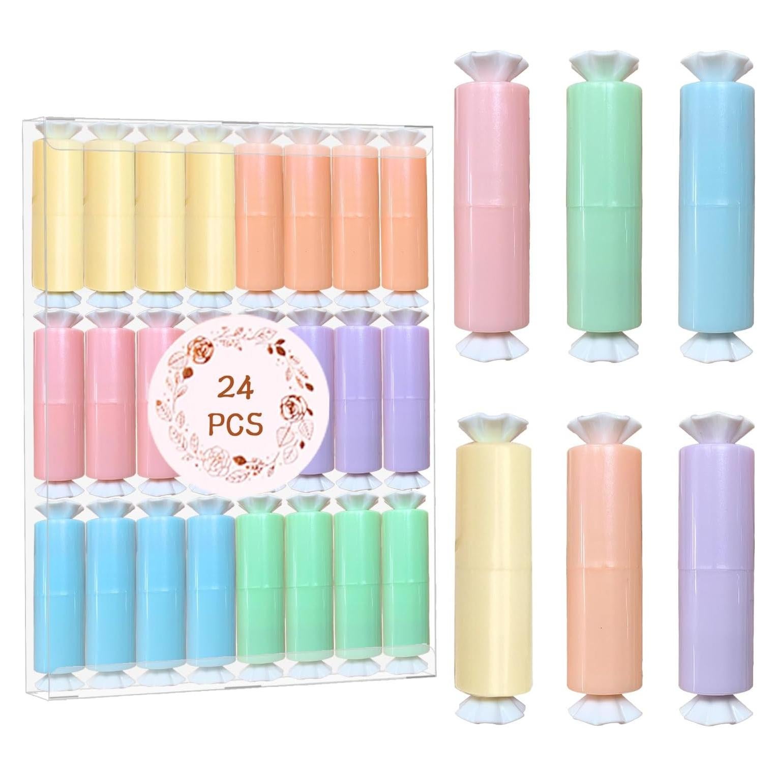 24 Marcadores Resaltadores Kawaii TQQBUU Multicolor Mini