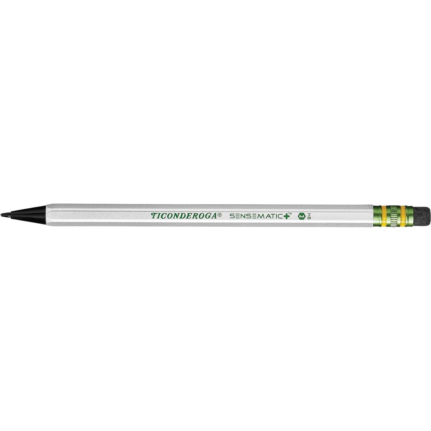 Lápiz Mecánico Ticonderoga Sensematic 0.7mm Plata - 2 Unidades