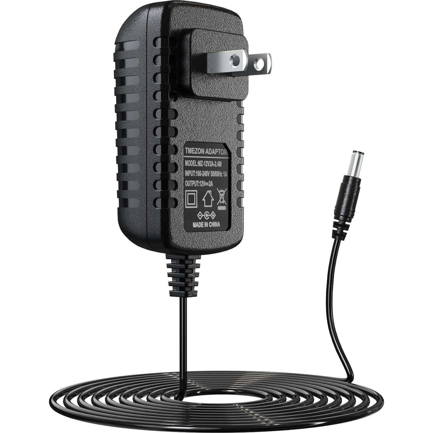 Adaptador de corriente TMEZON 12V 2A con cable 2.4m